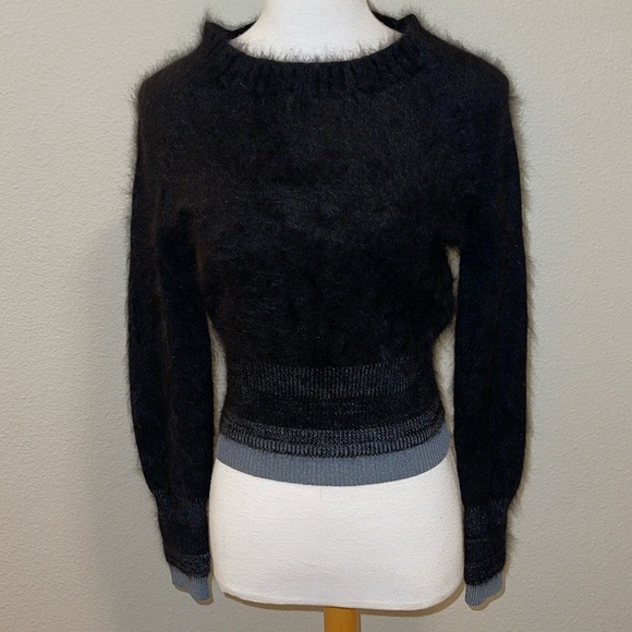 Maison Martin Margiela Size Medium Wool-Blend Black Sweater - Picture 1 of 7